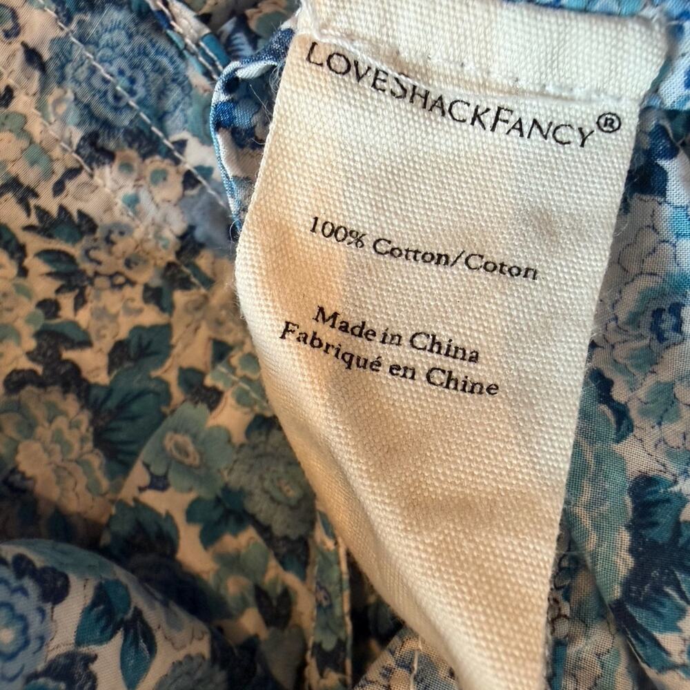 LoveShackFancy X Liberty London Blue Floral Natasha Dress Love Shack Sz XS - Picture 8 of 9